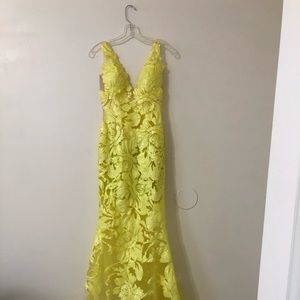 JOVANI 60283 LONG FLORAL SHEER SEQUIN FORMAL EVENING PROM DRESS V NECK GOWN